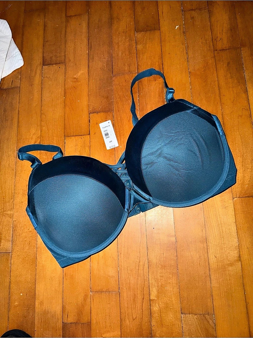 Torrid Smoothing Balconette Bra Blue 40F NWT